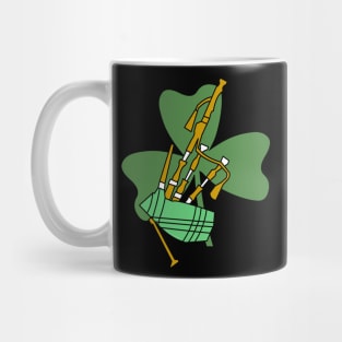 Bagpipe Shamrock Mug